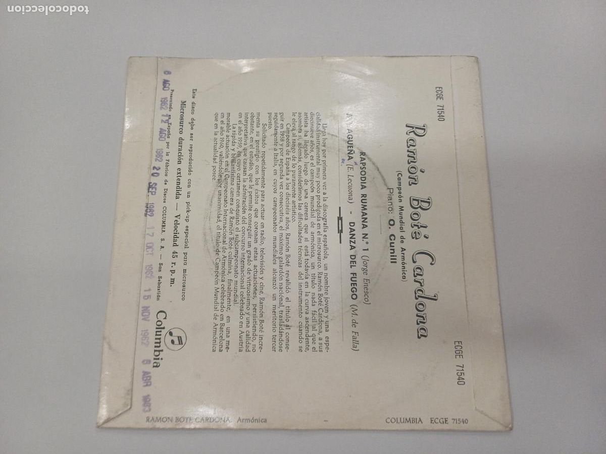 Discos de vinilo: RAMON BOTE/RAPSODIA/SINGLE. - Foto 3