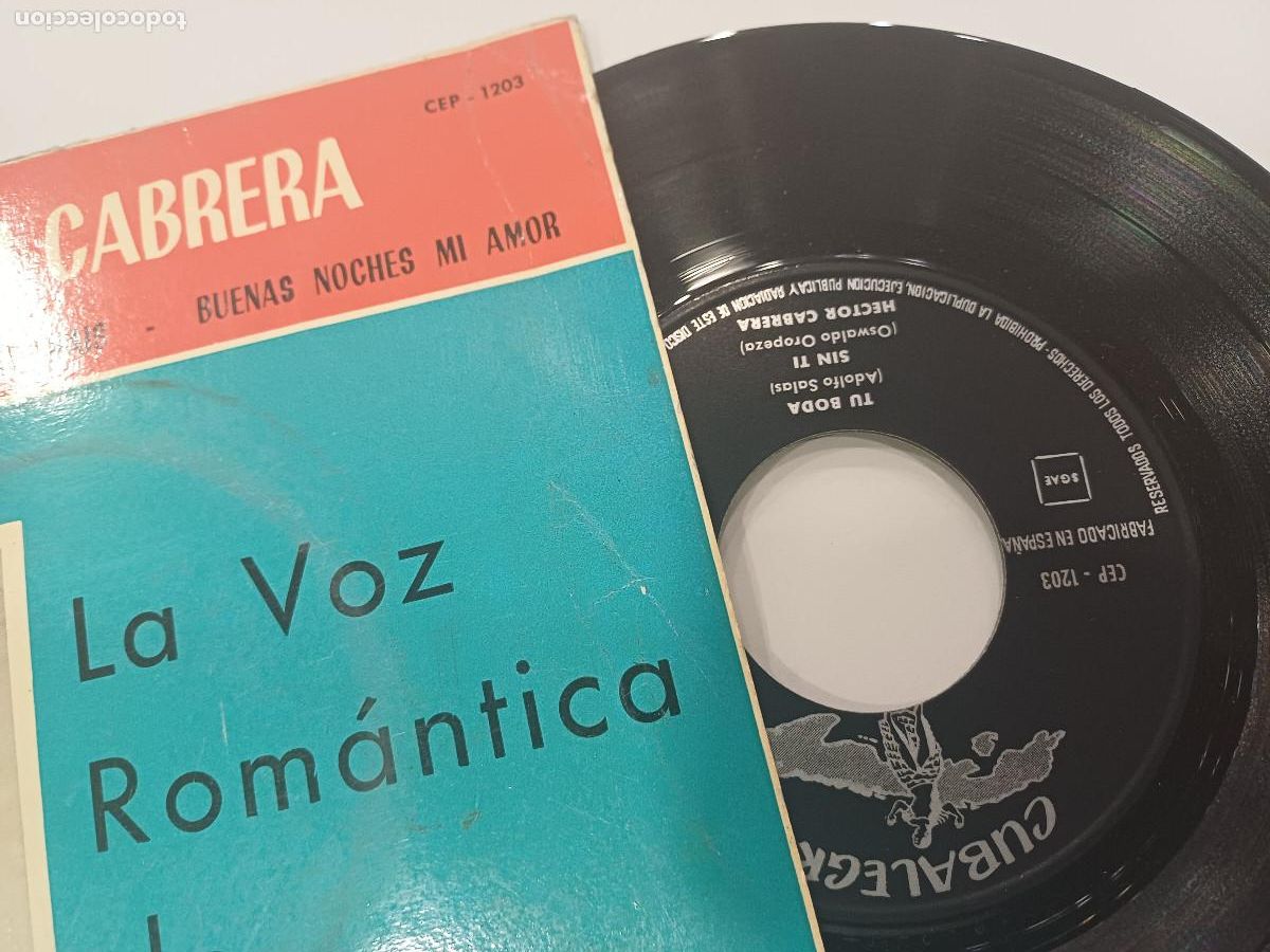 Discos de vinilo: HECTOR CABRERA/MORENA THAIS/SINGLE. - Foto 2