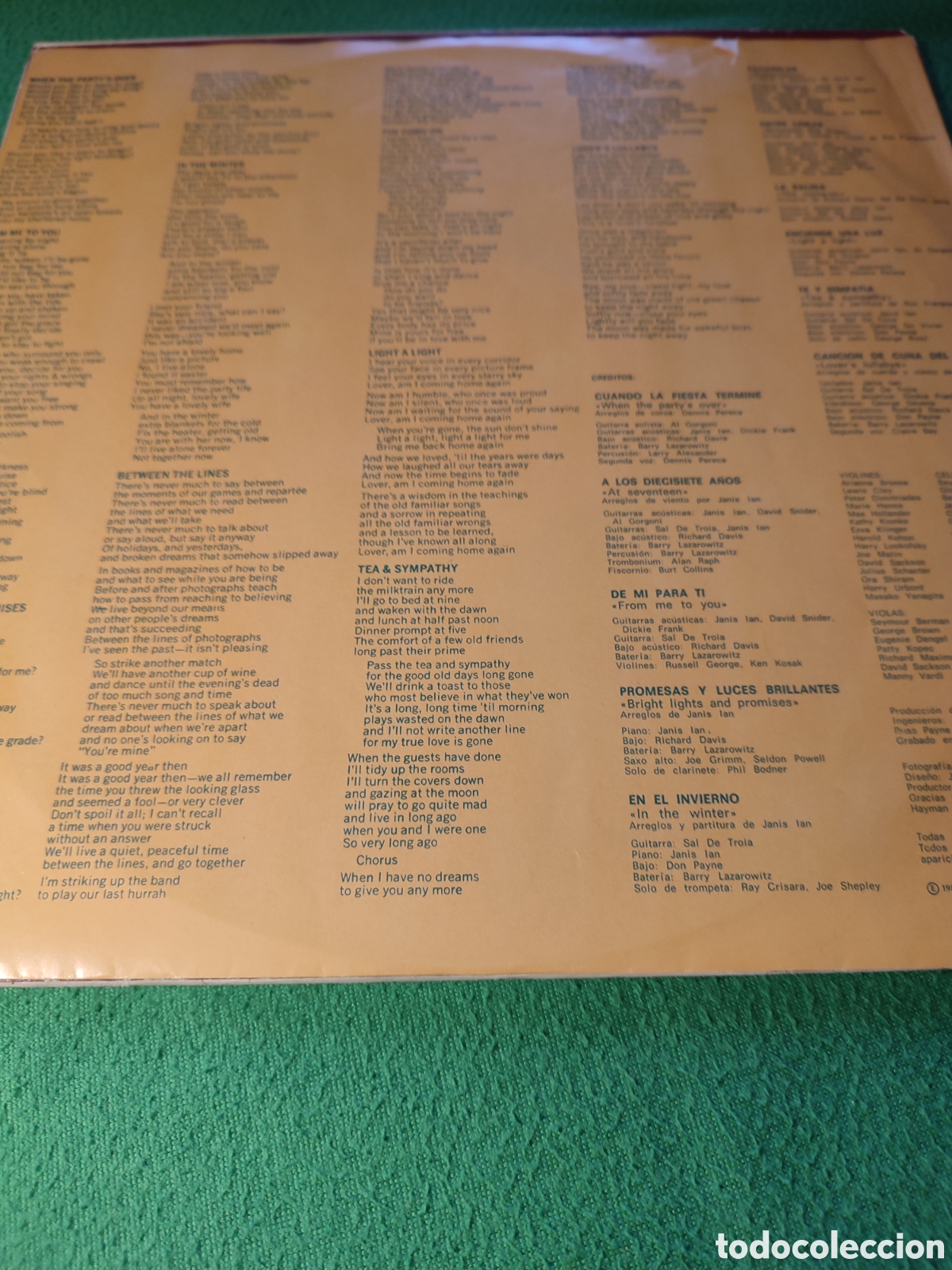 Discos de vinilo: Janis Ian - Between the lines vinilo Lp - Foto 2