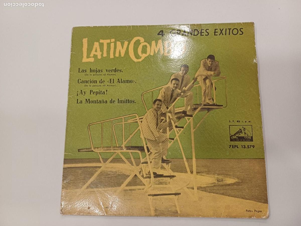 Discos de vinilo: LATIN/LAS HOJAS VERDES/SINGLE. - Foto 2