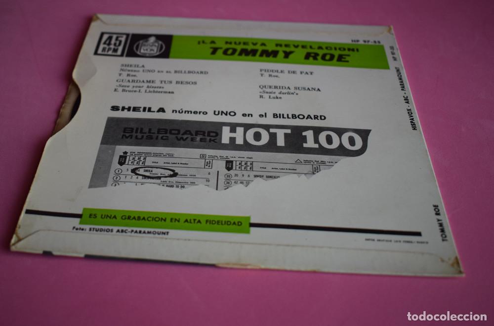 Discos de vinilo: Tommy Roe &ndash; Sheila + 3 - EP 1962 - Foto 3