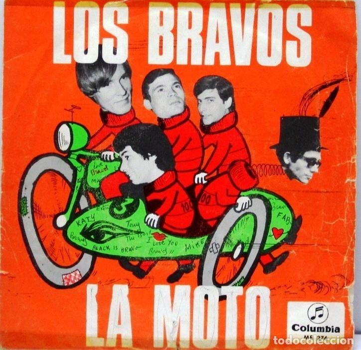 Discos de vinilo: LOS BRAVOS - LA MOTO - SINGLE - Foto 1