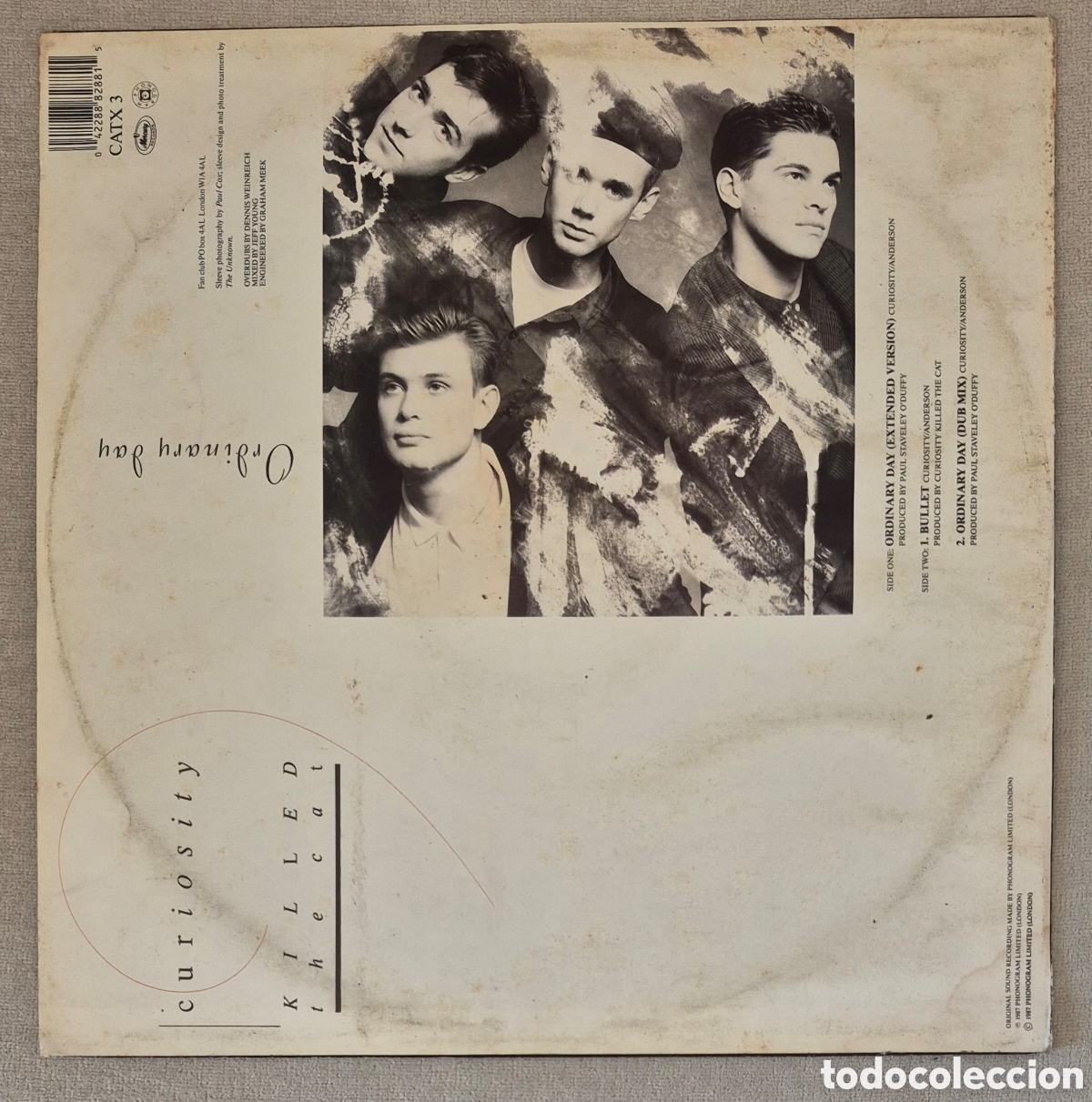 Discos de vinilo: MAXI - CURIOSITY KILLED THE CAT - ORDINARY DAY - Foto 2