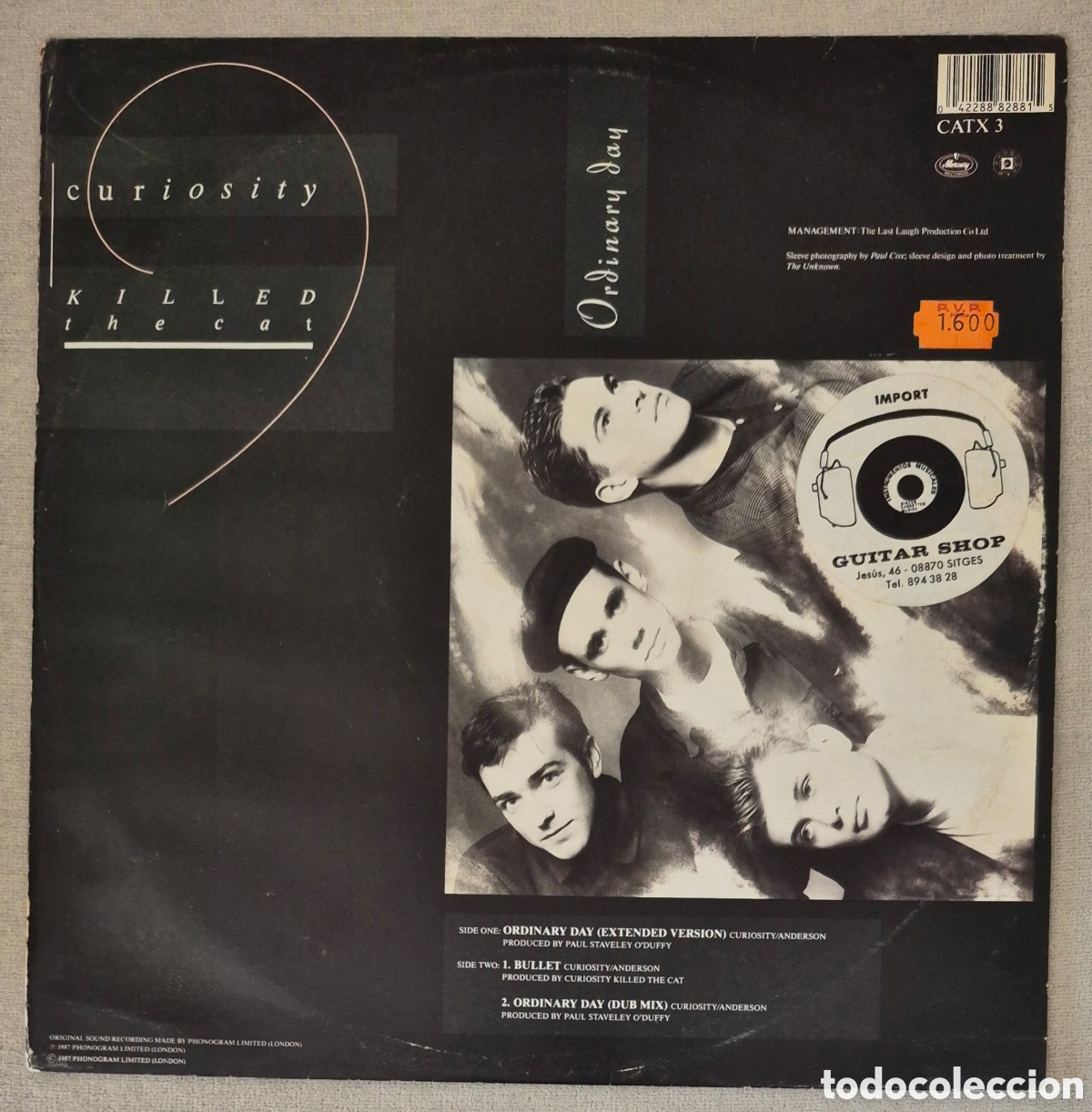 Discos de vinilo: MAXI - CURIOSITY KILLED THE CAT - ORDINARY DAY - Foto 1