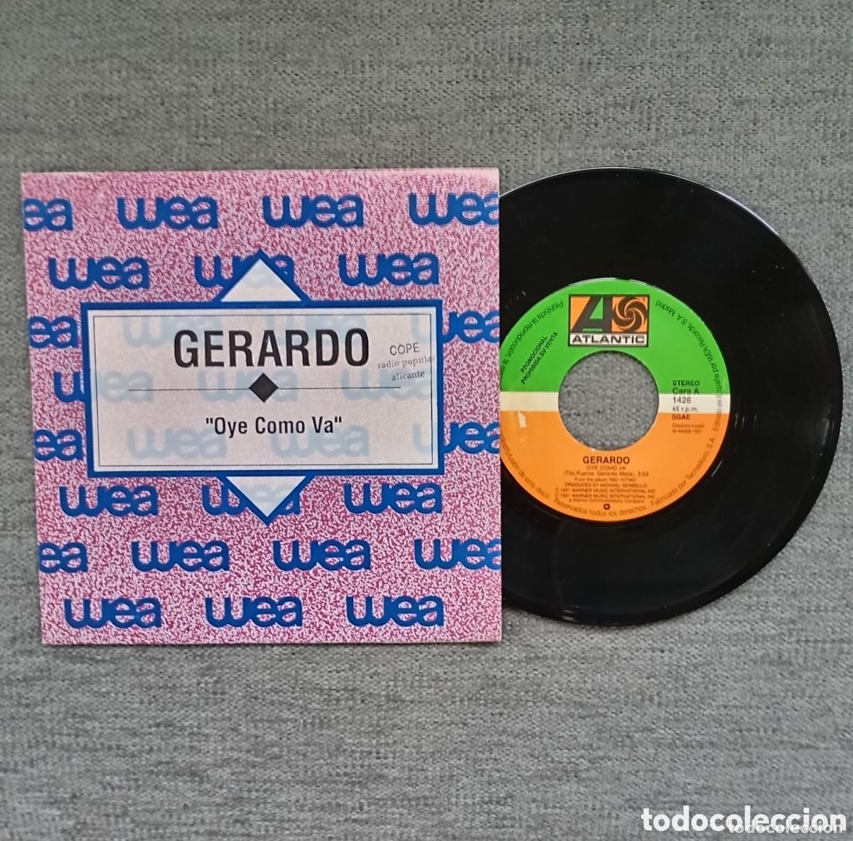 Discos de vinilo: Gerardo. Oye Como Va. Single 7&rdquo; PROMO, a&ntilde;o 1991 - Foto 1