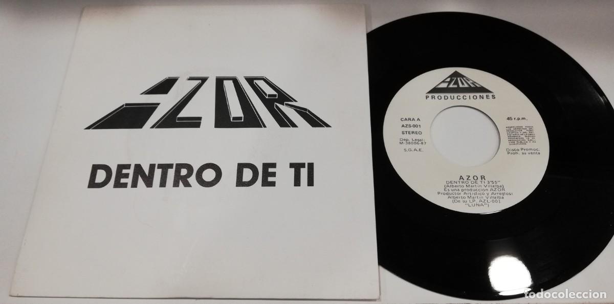 Discos de vinilo: SCO33-Azor - Dentro De Ti (7&rdquo;, Single, Promo) - Foto 1
