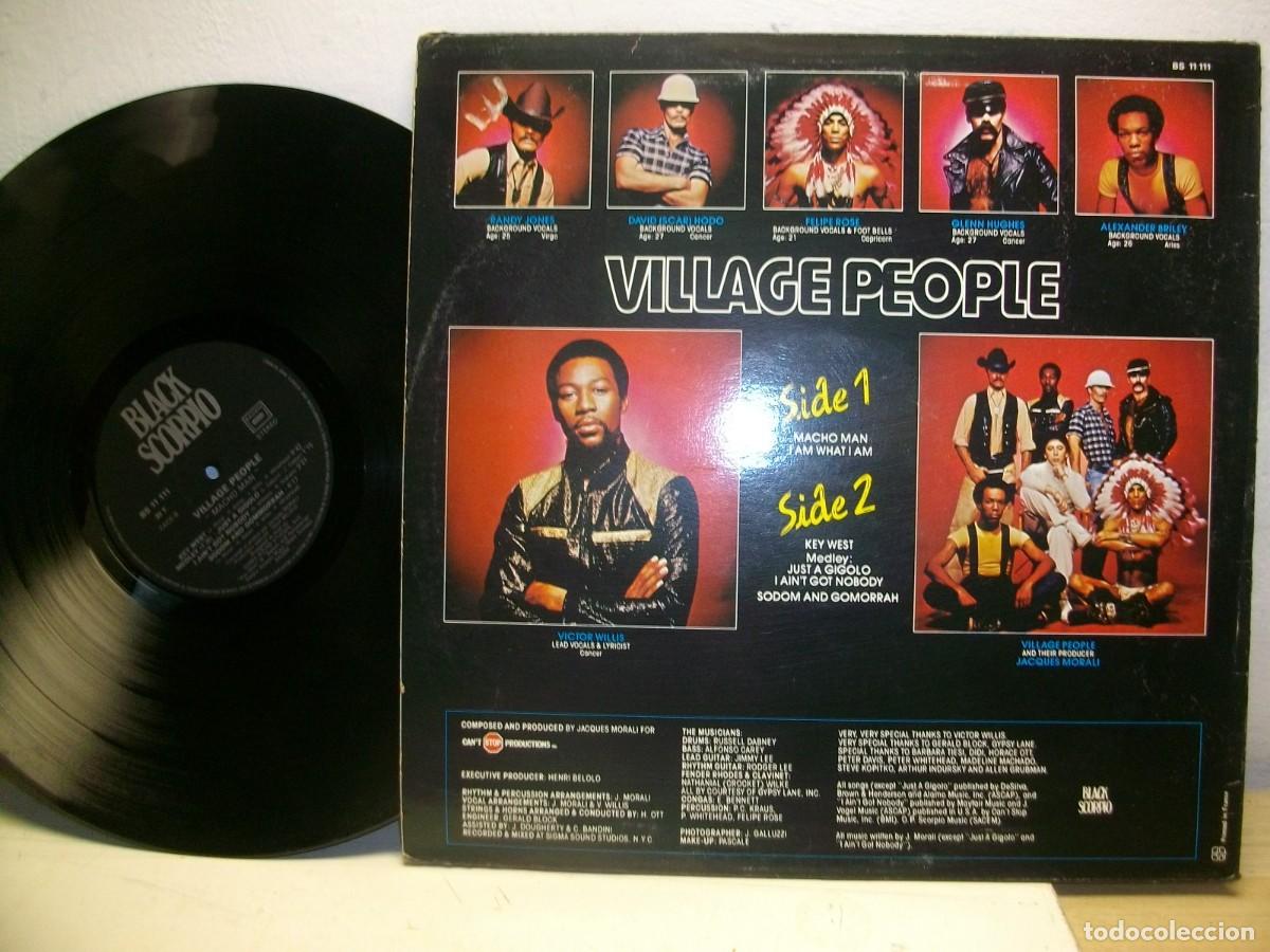 Discos de vinilo: VILLAGE PEOPLE MACHO MAN LP - Foto 3