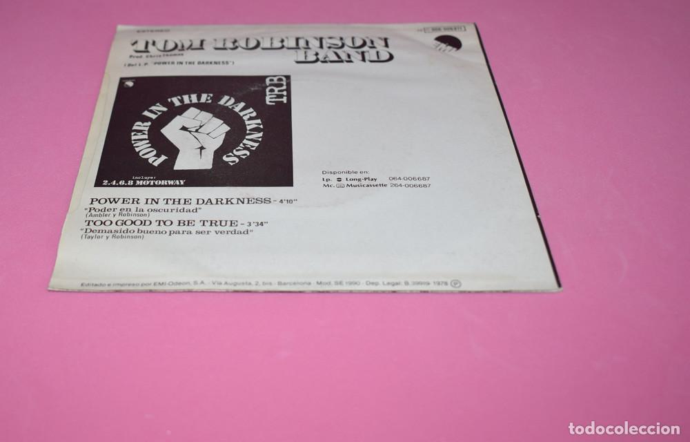 Discos de vinilo: Tom Robinson Band &ndash; Poder En La Oscuridad - SINGLE 1978 - Foto 4