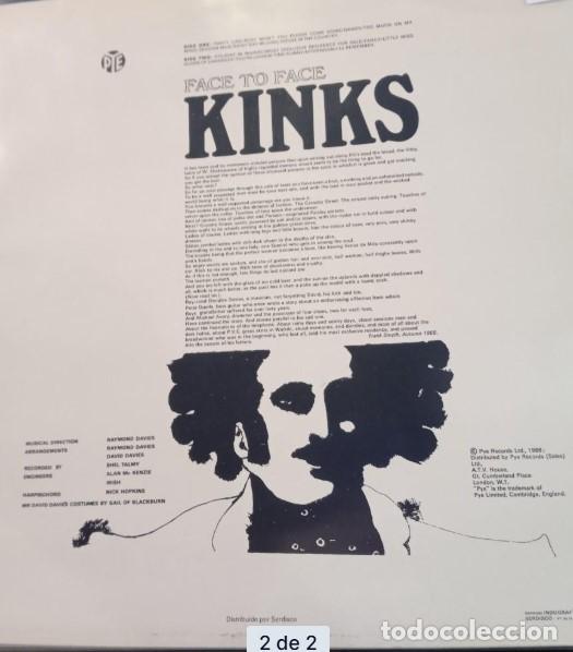 Discos de vinilo: The Kinks-Face To Face. Vg++ - Foto 2