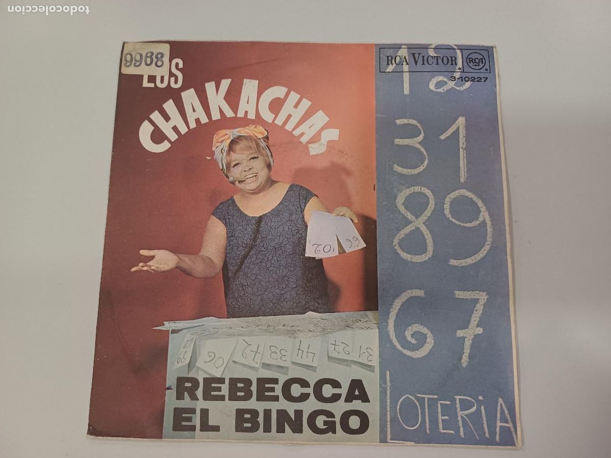 Discos de vinilo: LOS CHAKACHAS/REBECCA/SINGLE. - Foto 1