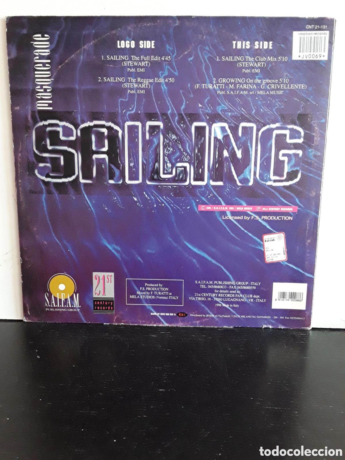 Discos de vinilo: Masquerade &ndash; Sailing - Foto 2