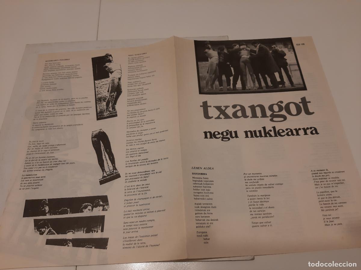 Discos de vinilo: TXANGOT -NEGU NUKLEARRA- (1986) LP DISCO VINILO - Foto 5