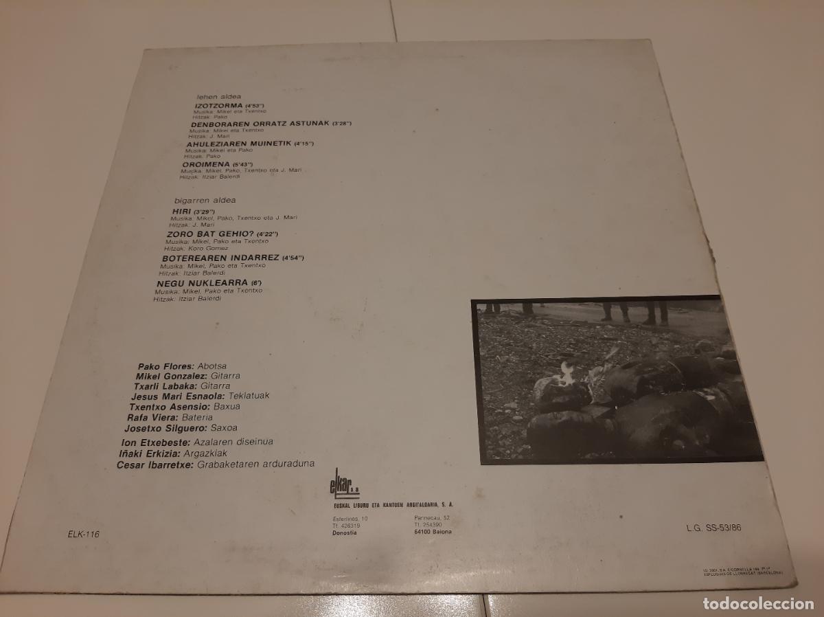 Discos de vinilo: TXANGOT -NEGU NUKLEARRA- (1986) LP DISCO VINILO - Foto 10