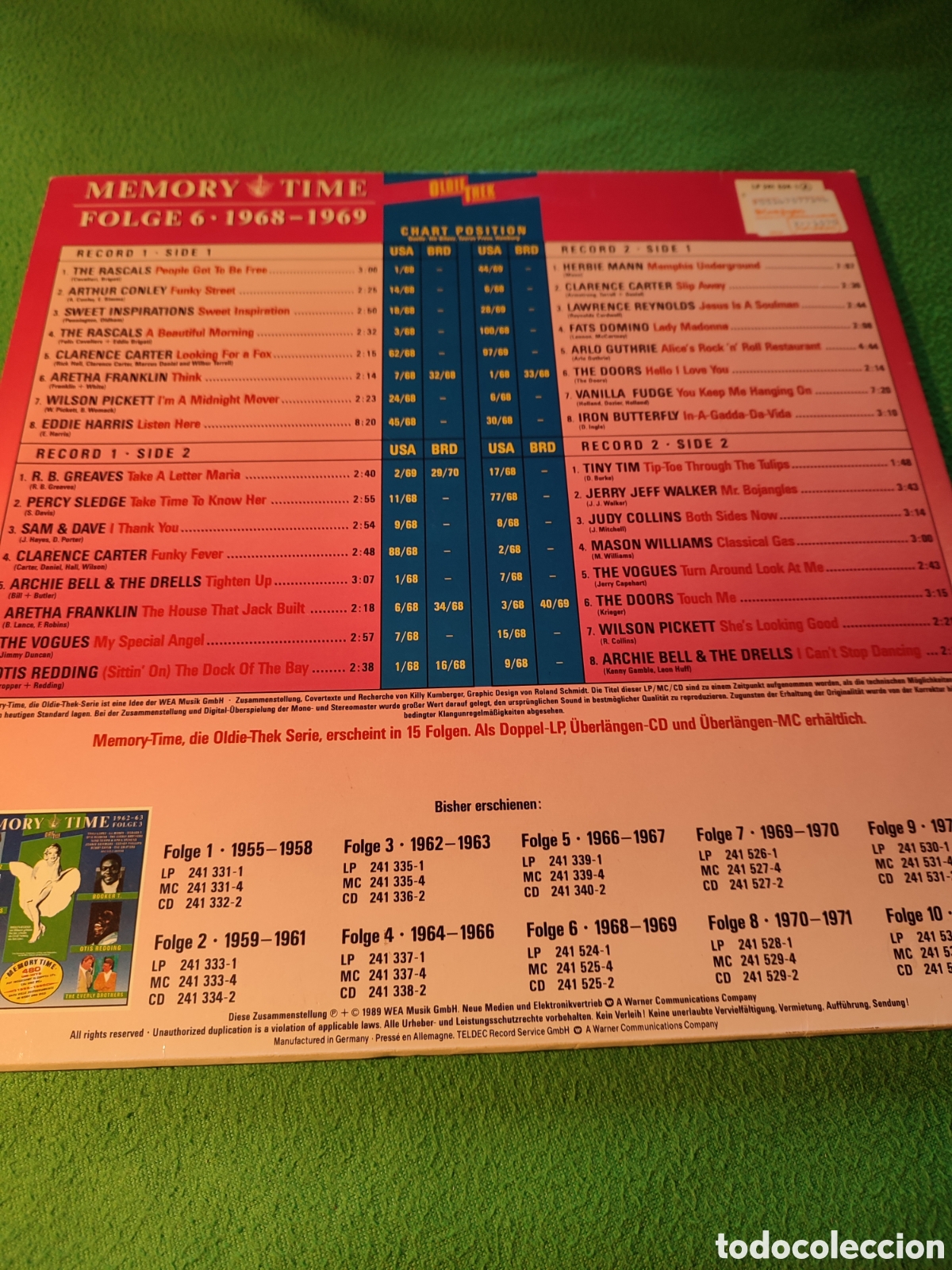 Discos de vinilo: Memory Time 1968 - 1969 vinilos 2 Lps - Foto 3