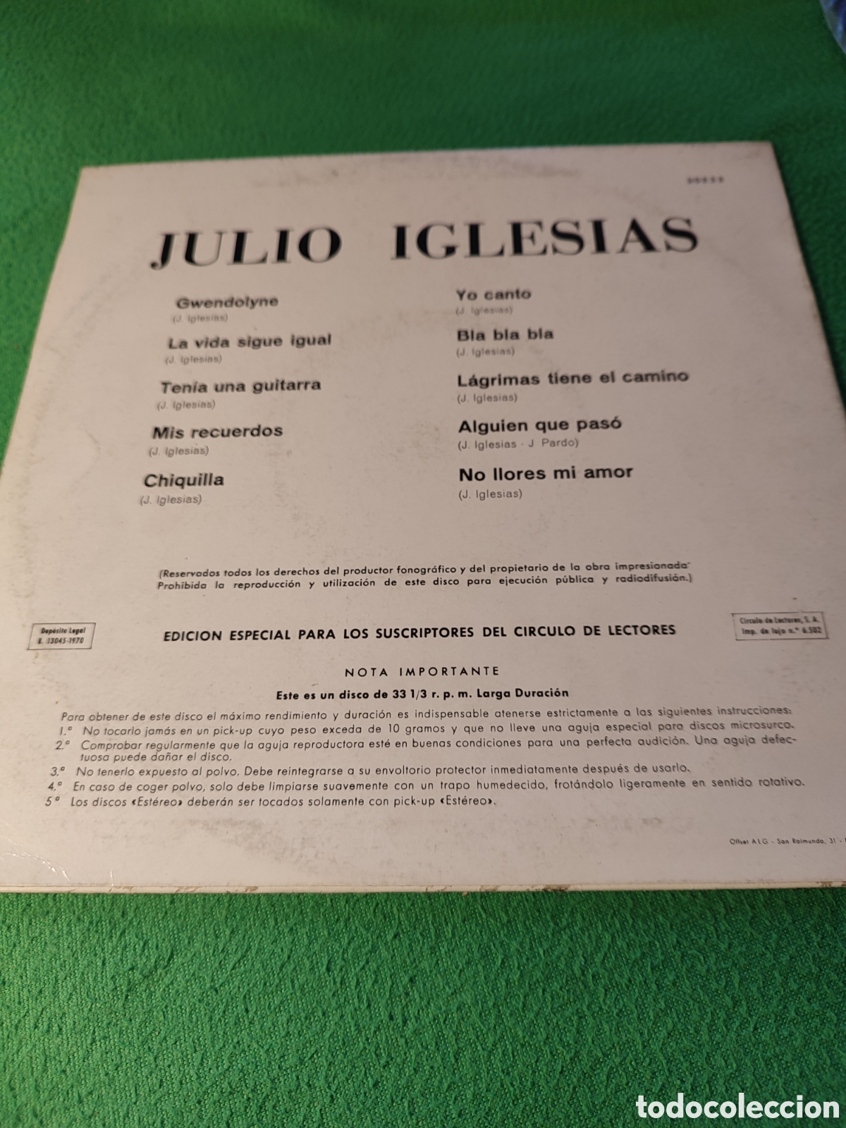 Discos de vinilo: Julio Iglesias - Gwendolyne mini Lp - Foto 2