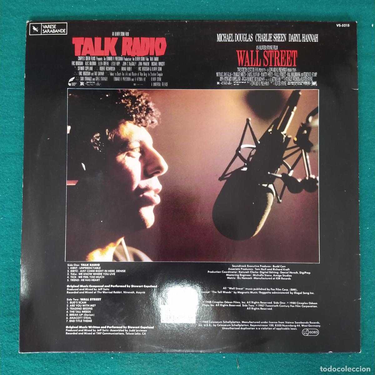 Discos de vinilo: Stewart Copeland &ndash; Talk Radio - Foto 2