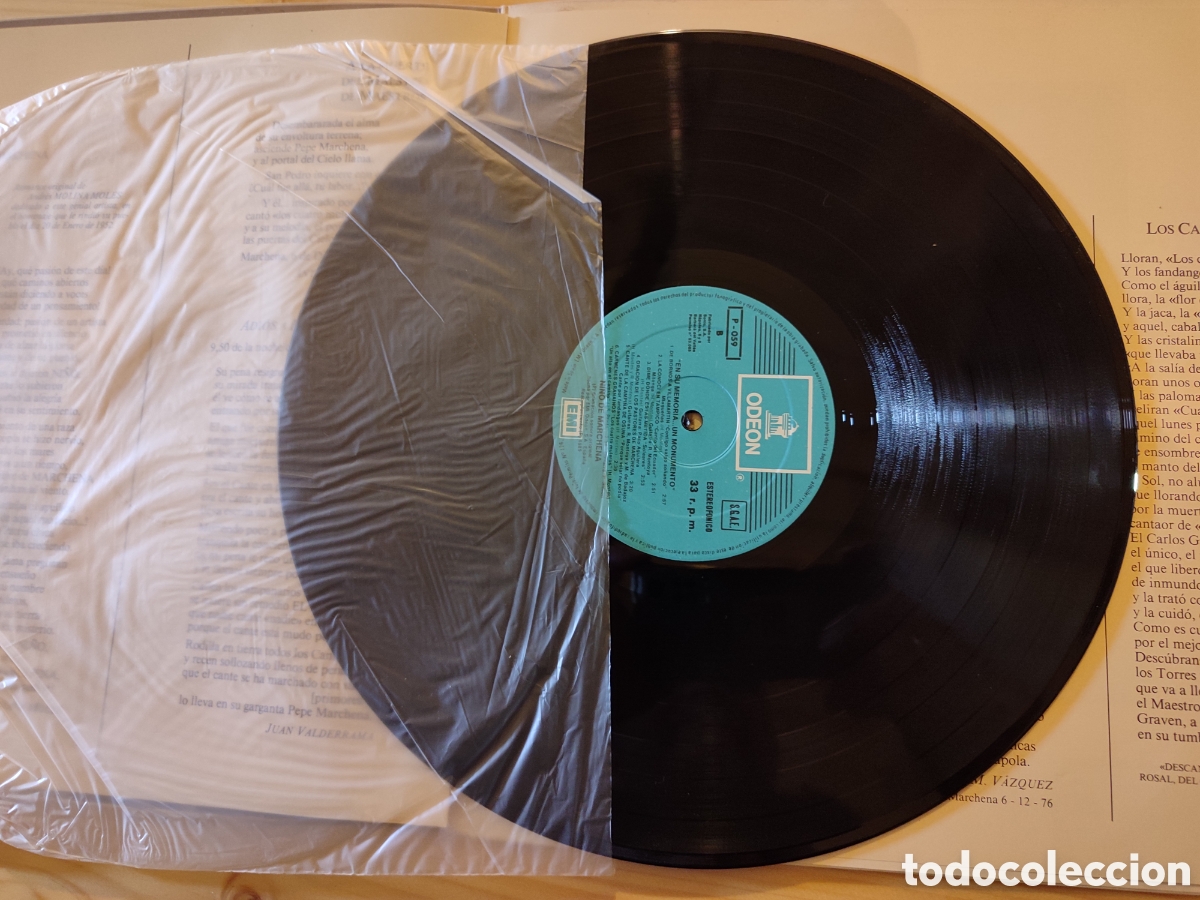 Discos de vinilo: LP Ni&ntilde;o de Marchena edici&oacute;n limitada y numerada. - Foto 7