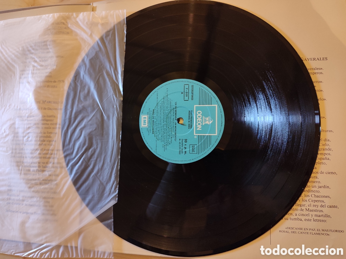 Discos de vinilo: LP Ni&ntilde;o de Marchena edici&oacute;n limitada y numerada. - Foto 8