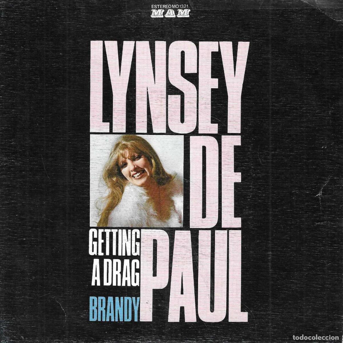 Discos de vinilo: LYNSEY DE PAUL - GETTING A DRAG - BRANDY - MAM 1973 - Foto 1