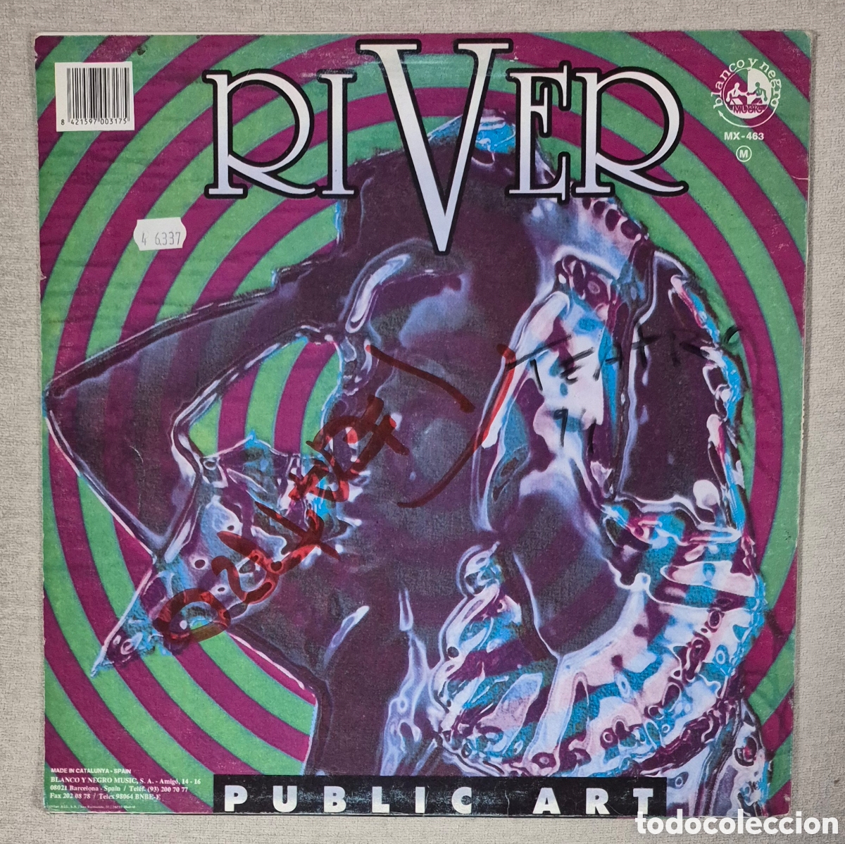 Discos de vinilo: MAXI - PUBLIC ART - RIVER - 1994 ESPA&Ntilde;A - Foto 2