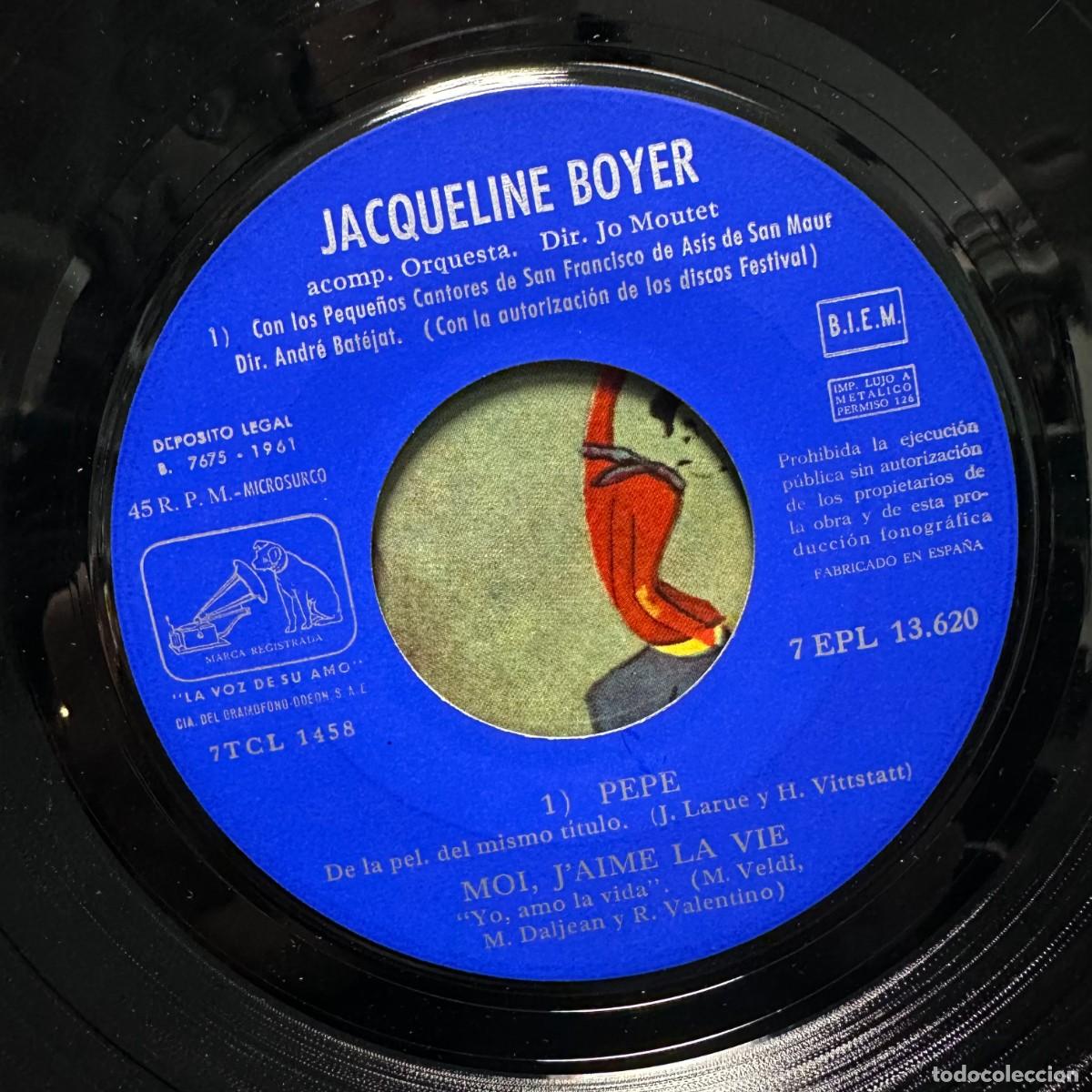 Discos de vinilo: Jacqueline Boyer - Pepe (7&rdquo;, EP) - Foto 3