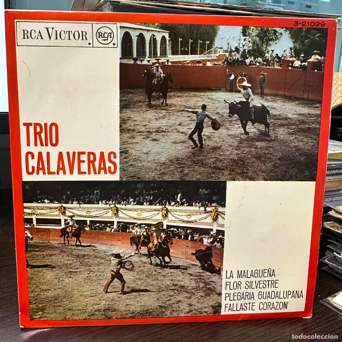 Discos de vinilo: Trio Calaveras - La Malague&ntilde;a (7&rdquo;, EP) - Foto 1