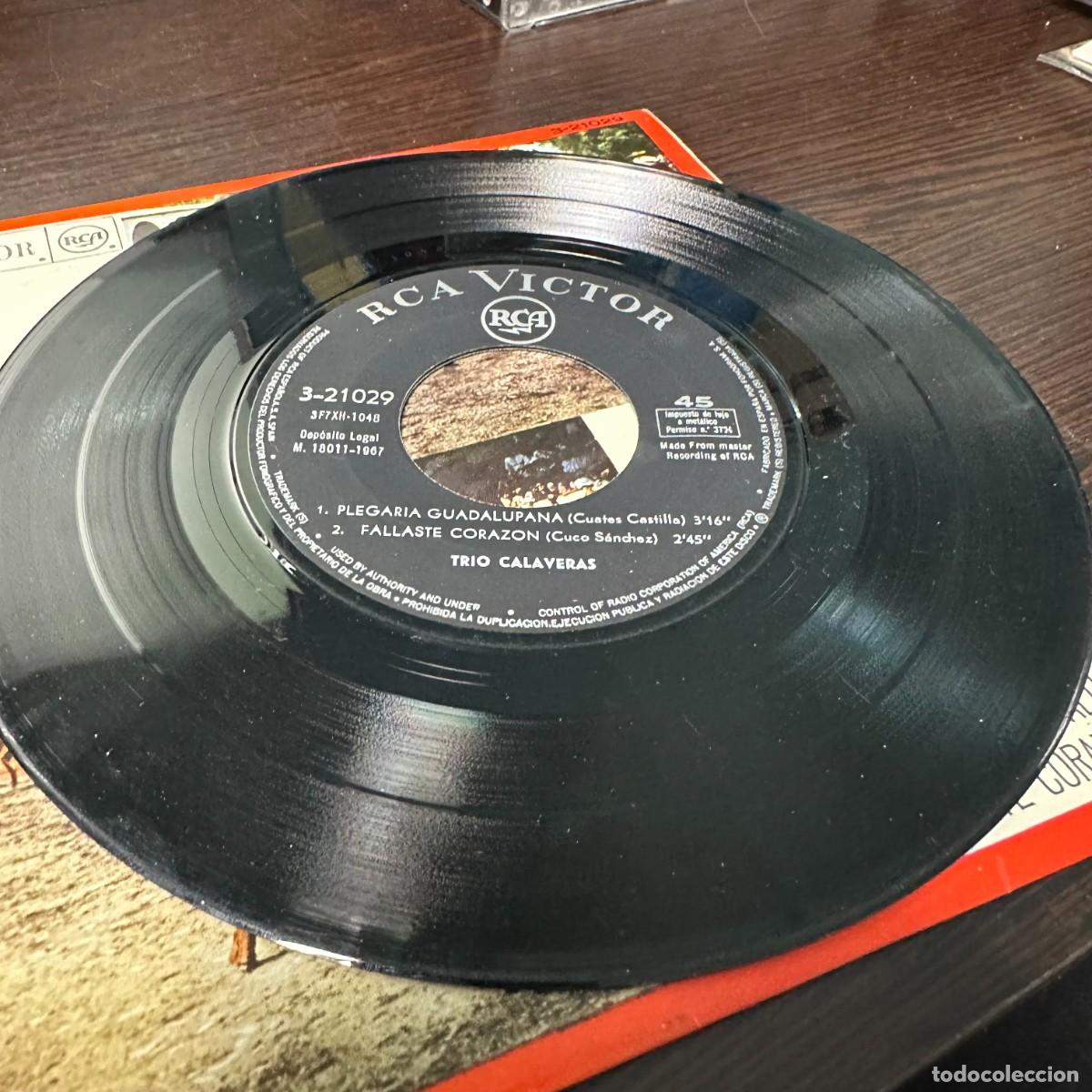 Discos de vinilo: Trio Calaveras - La Malague&ntilde;a (7&rdquo;, EP) - Foto 3