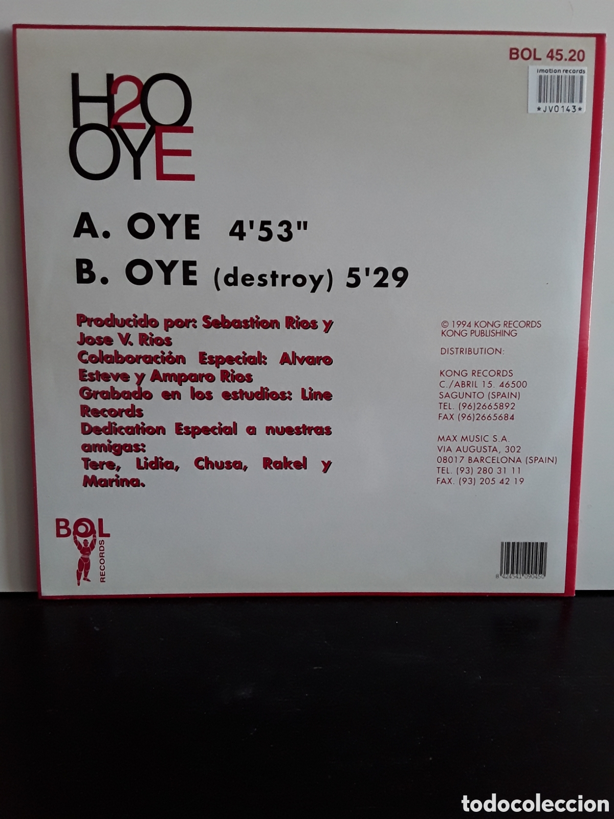 Discos de vinilo: H2O &lrm;&ndash; Oye MAKINA REMEMBER - Foto 2
