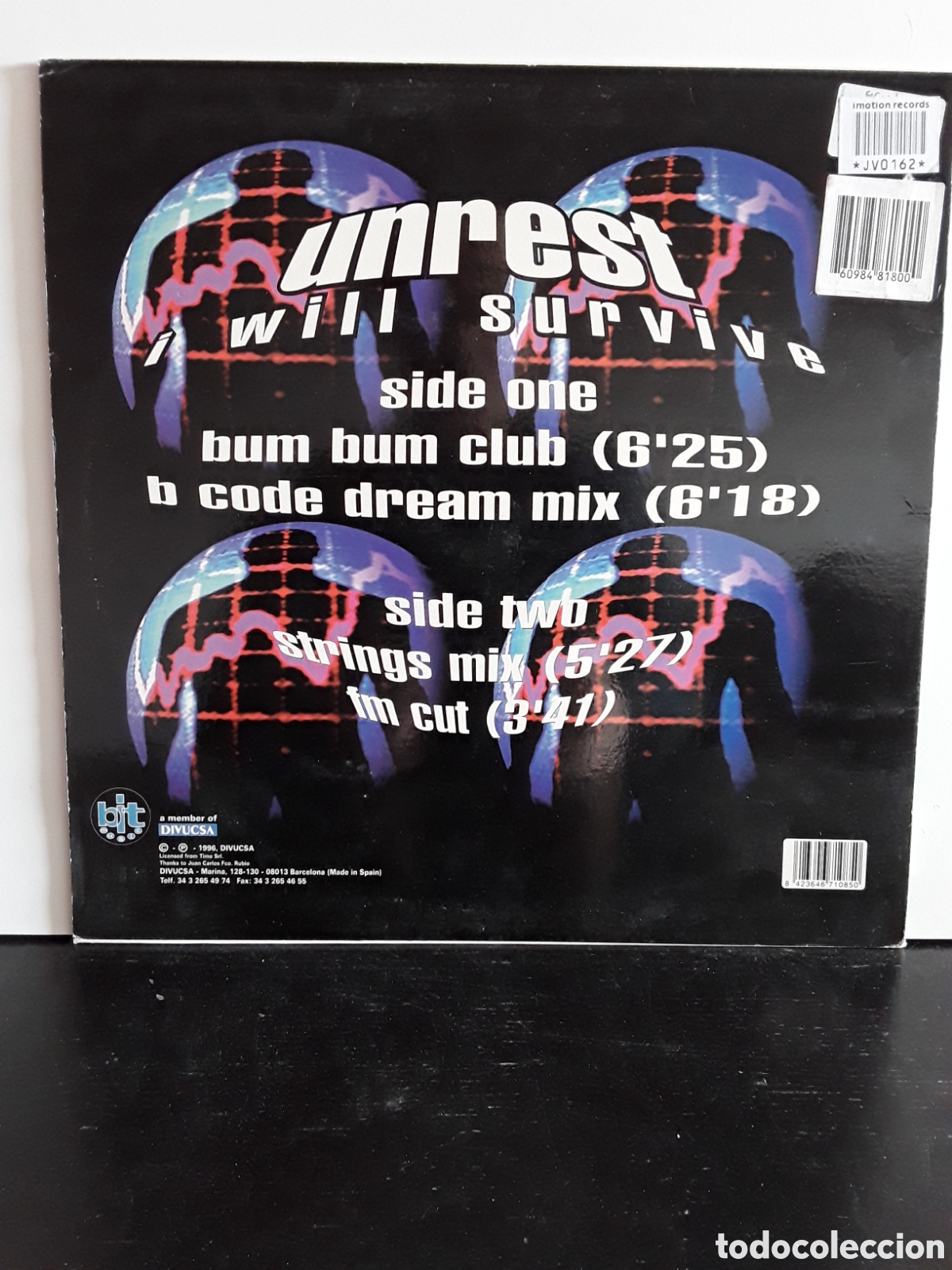 Discos de vinilo: Unrest &lrm;&ndash; I Will Survive - Foto 2