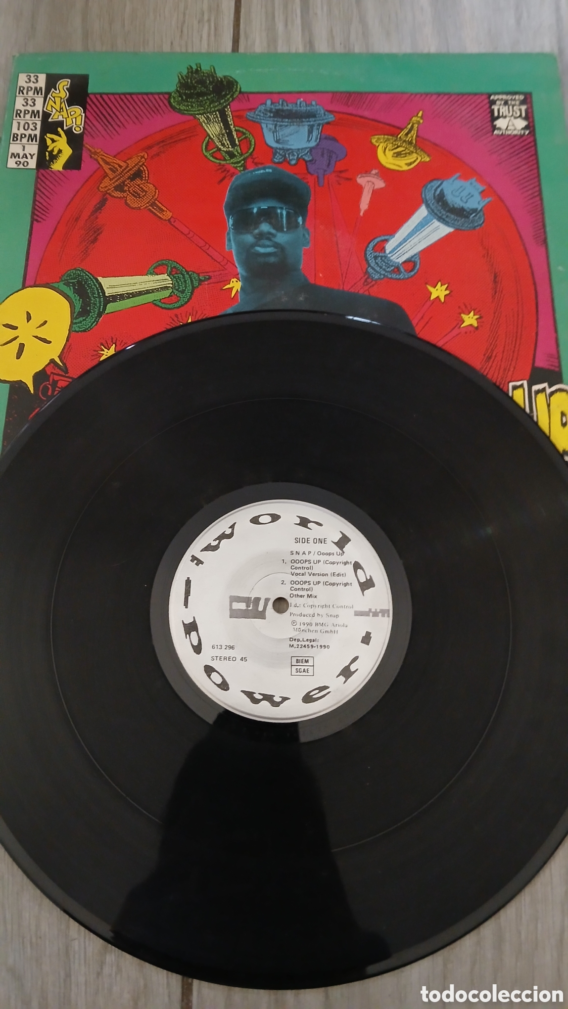 Discos de vinilo: SANP!-OOPS UP-MAXI- LOGIC RECORDS/ SPAIN- IB - Foto 2