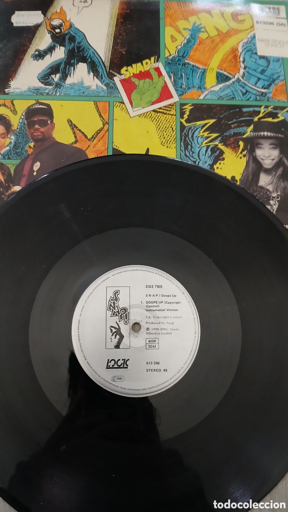 Discos de vinilo: SANP!-OOPS UP-MAXI- LOGIC RECORDS/ SPAIN- IB - Foto 3