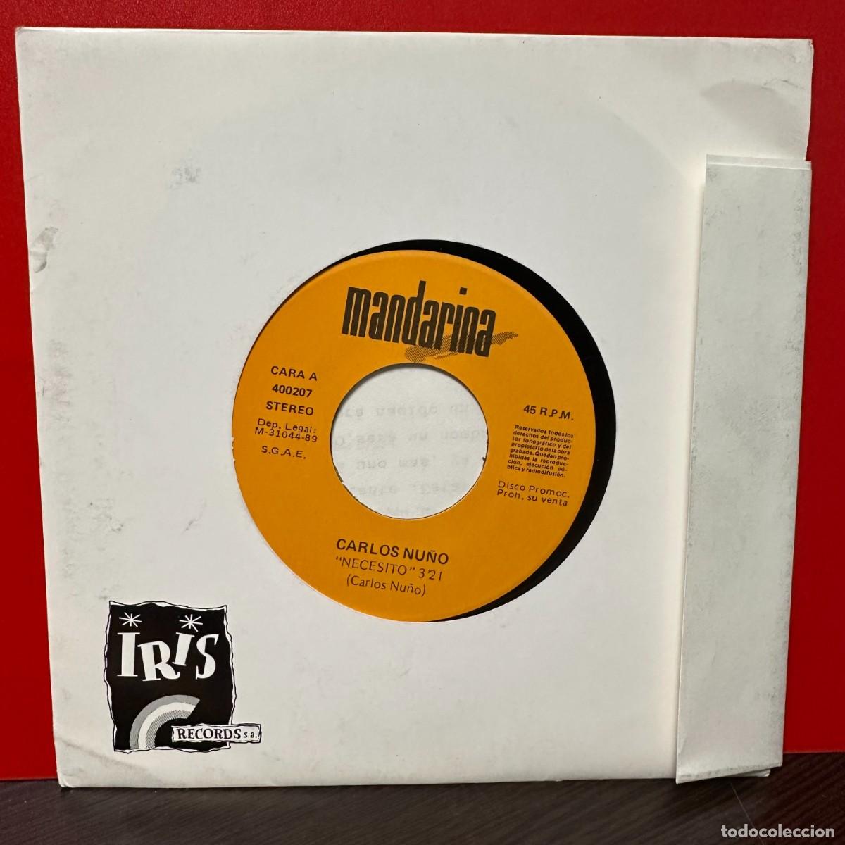 Discos de vinilo: Carlos Nu&ntilde;o - Necesito (7&rdquo;, Single, Promo) - Foto 1
