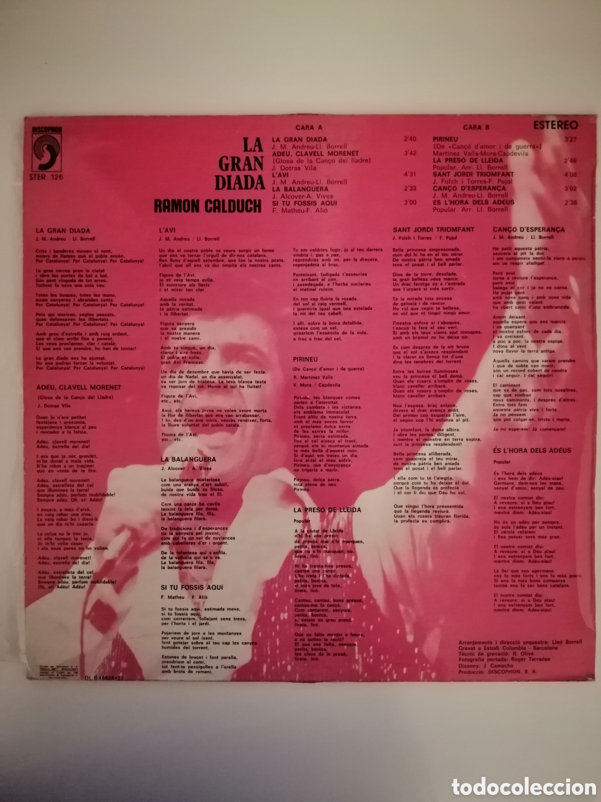 Discos de vinilo: la gran diada ramon calduch vinilo - Foto 2