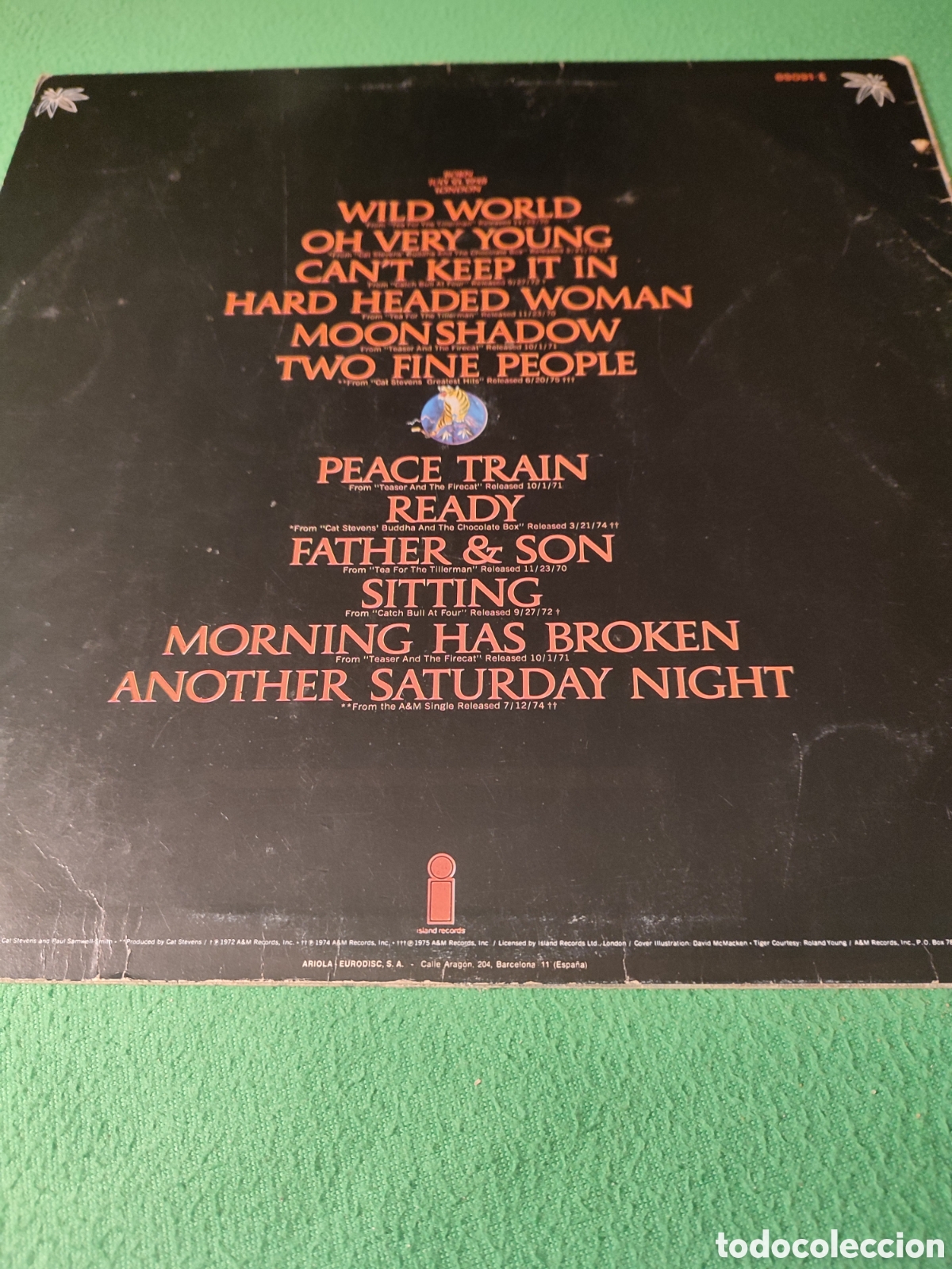 Discos de vinilo: Cat Stevens - Greatest hits vinilo LP - Foto 2