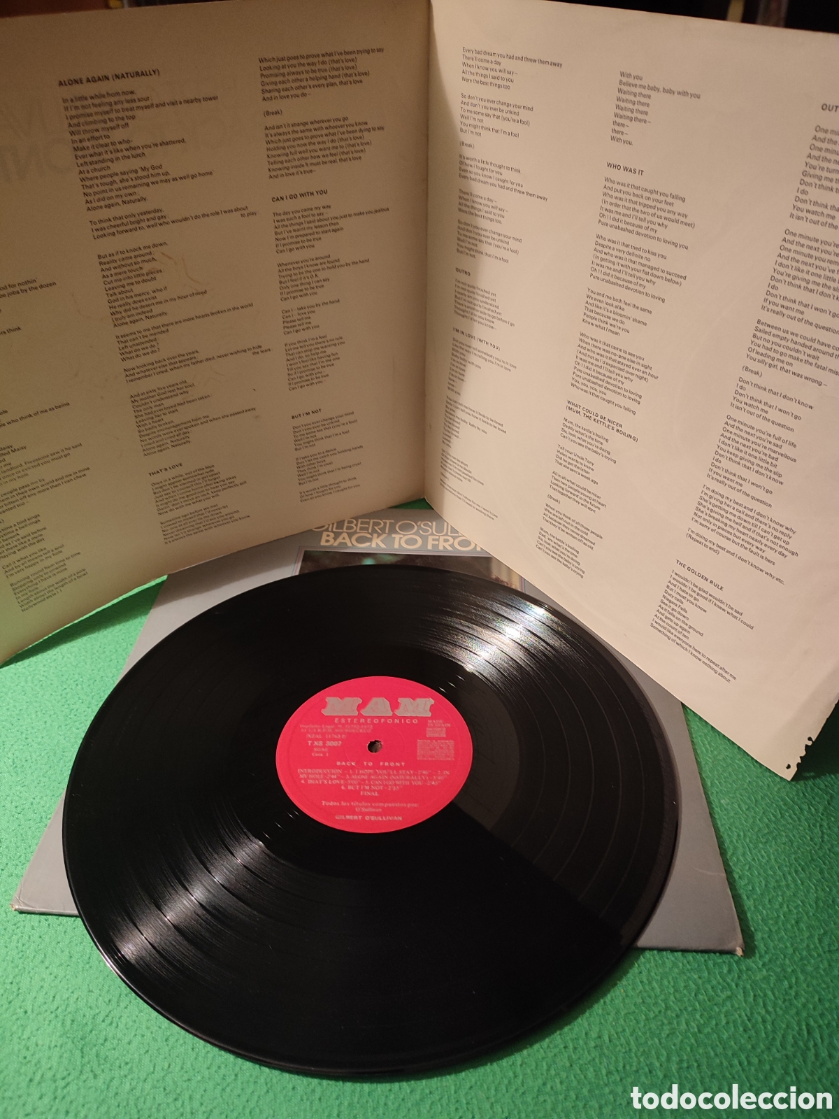 Discos de vinilo: Gilbert OSullivan - Back to front Vinilo Lp - Foto 2