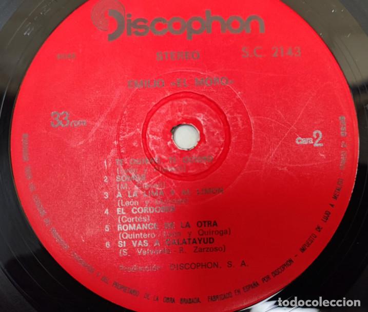 Discos de vinilo: EMILIO EL MORO CON LA GRAN ORQUESTA FILARMONICA RISA, DISCO DE VINILO LP - Foto 4