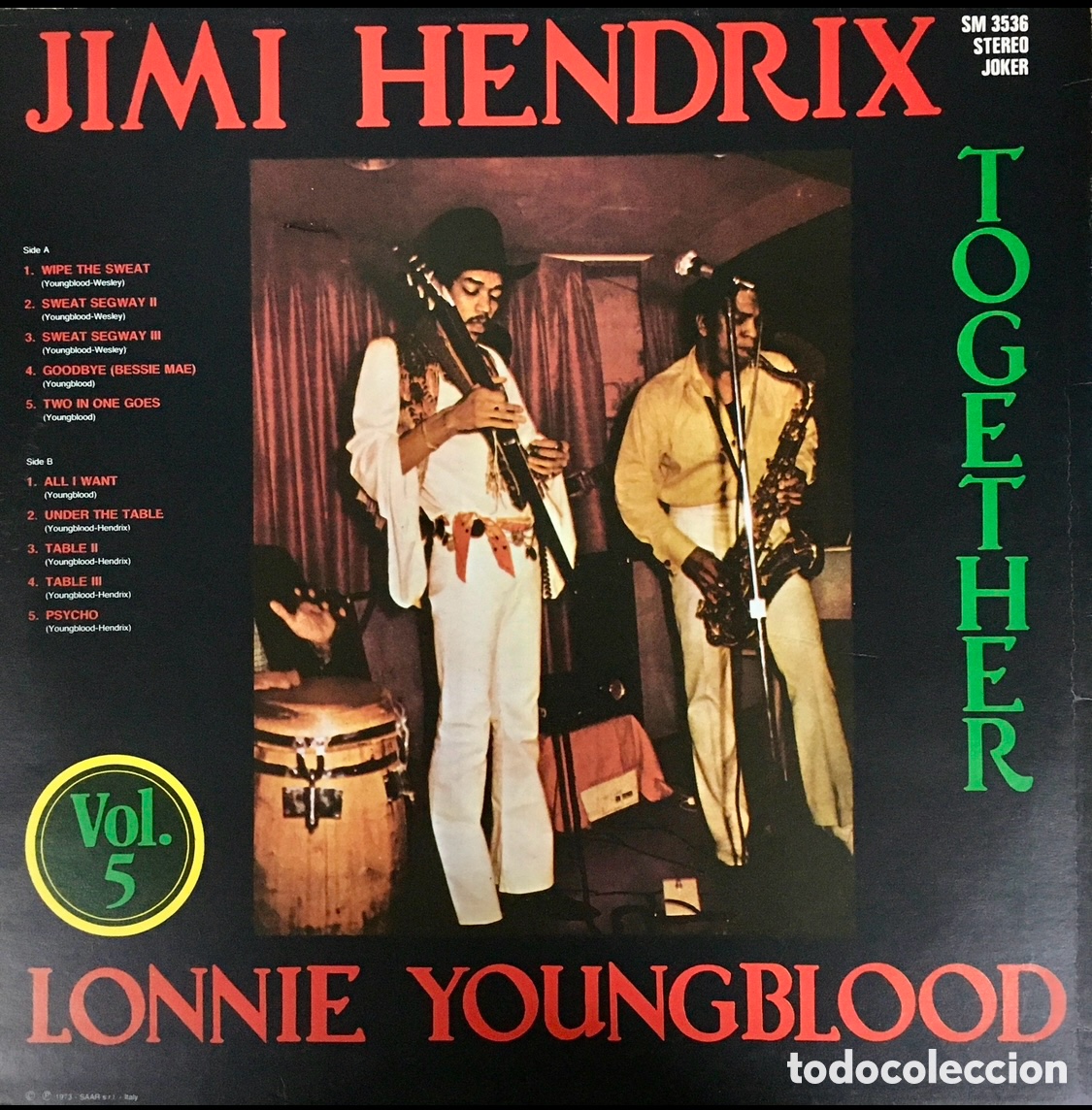 Discos de vinilo: Disco Vinilo LP. Jimi Hendrix. &ldquo;Together&rdquo;. 1973. - Foto 2