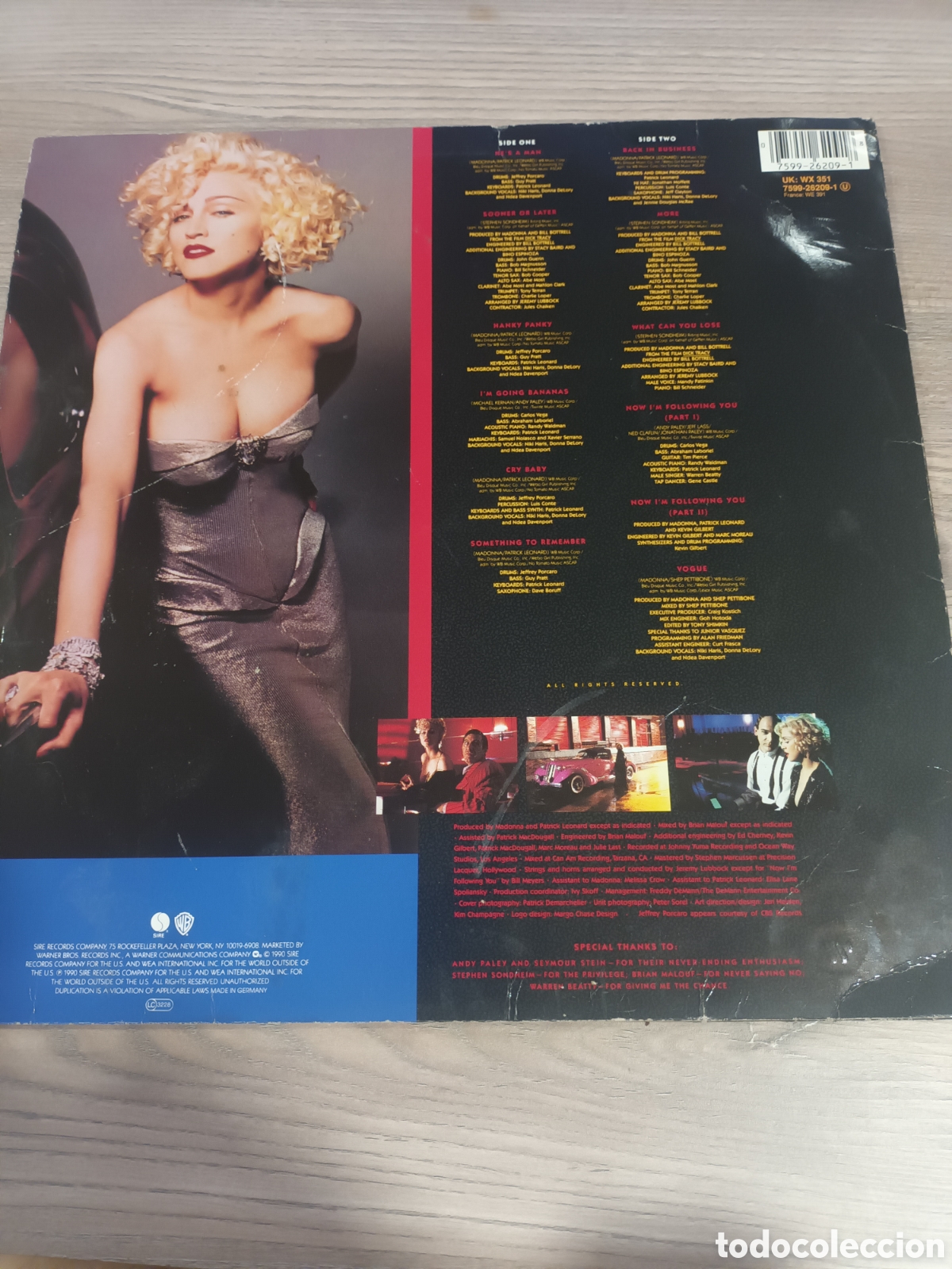 Discos de vinilo: Vinilo LP Madonna - Im Breathless DickTracy - Foto 2