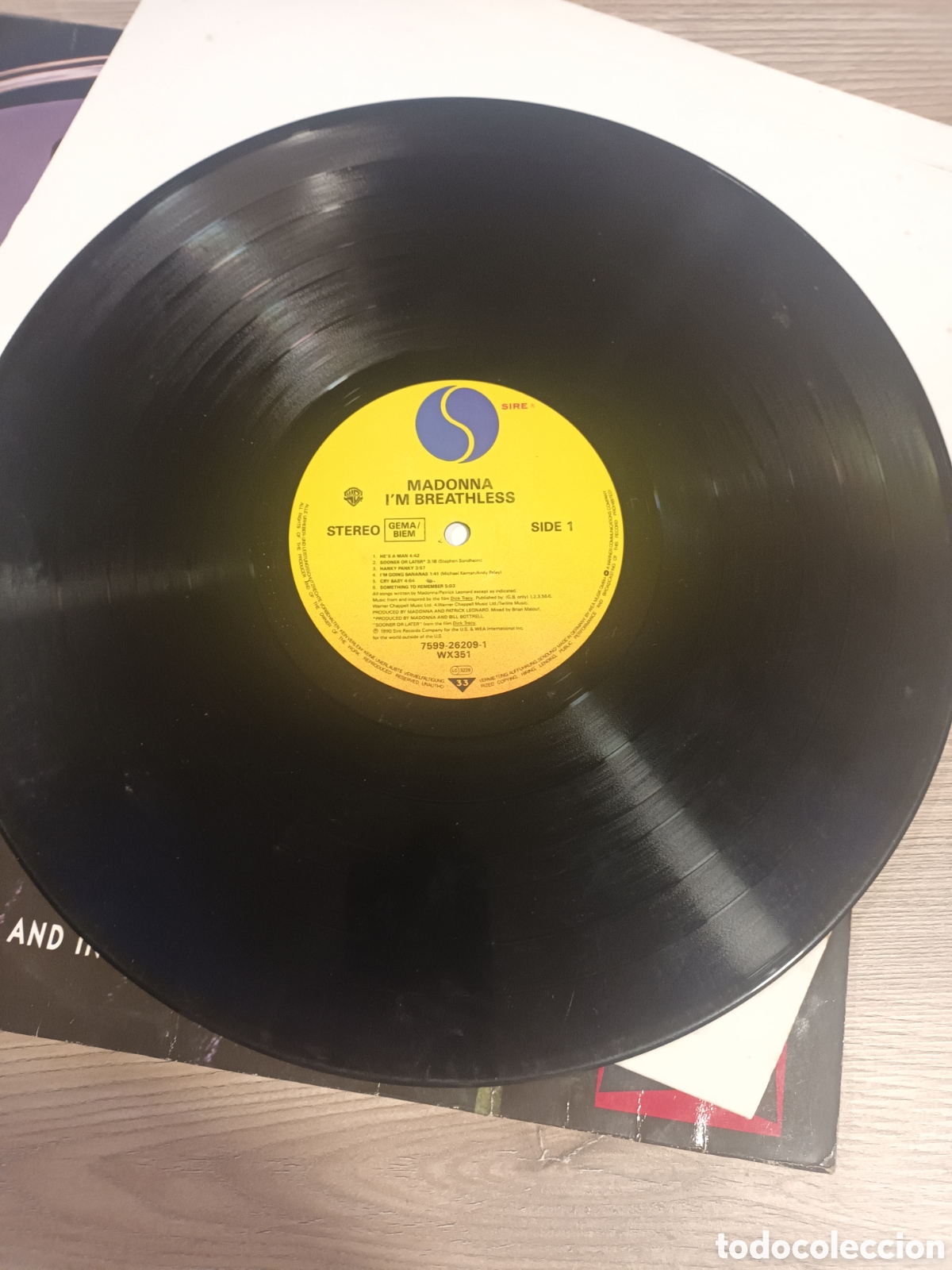 Discos de vinilo: Vinilo LP Madonna - Im Breathless DickTracy - Foto 5