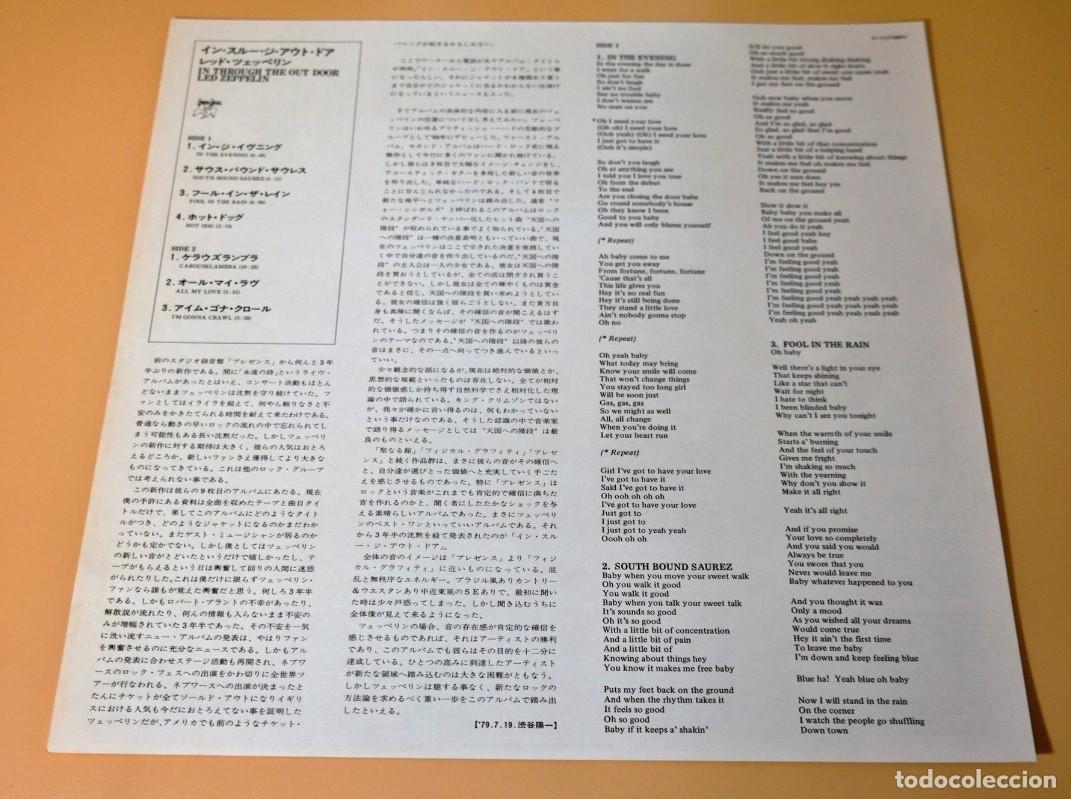 Discos de vinilo: Led Zeppelin - In Through The Out Door / Version (A) With Original Outer Craft Bag - Foto 6