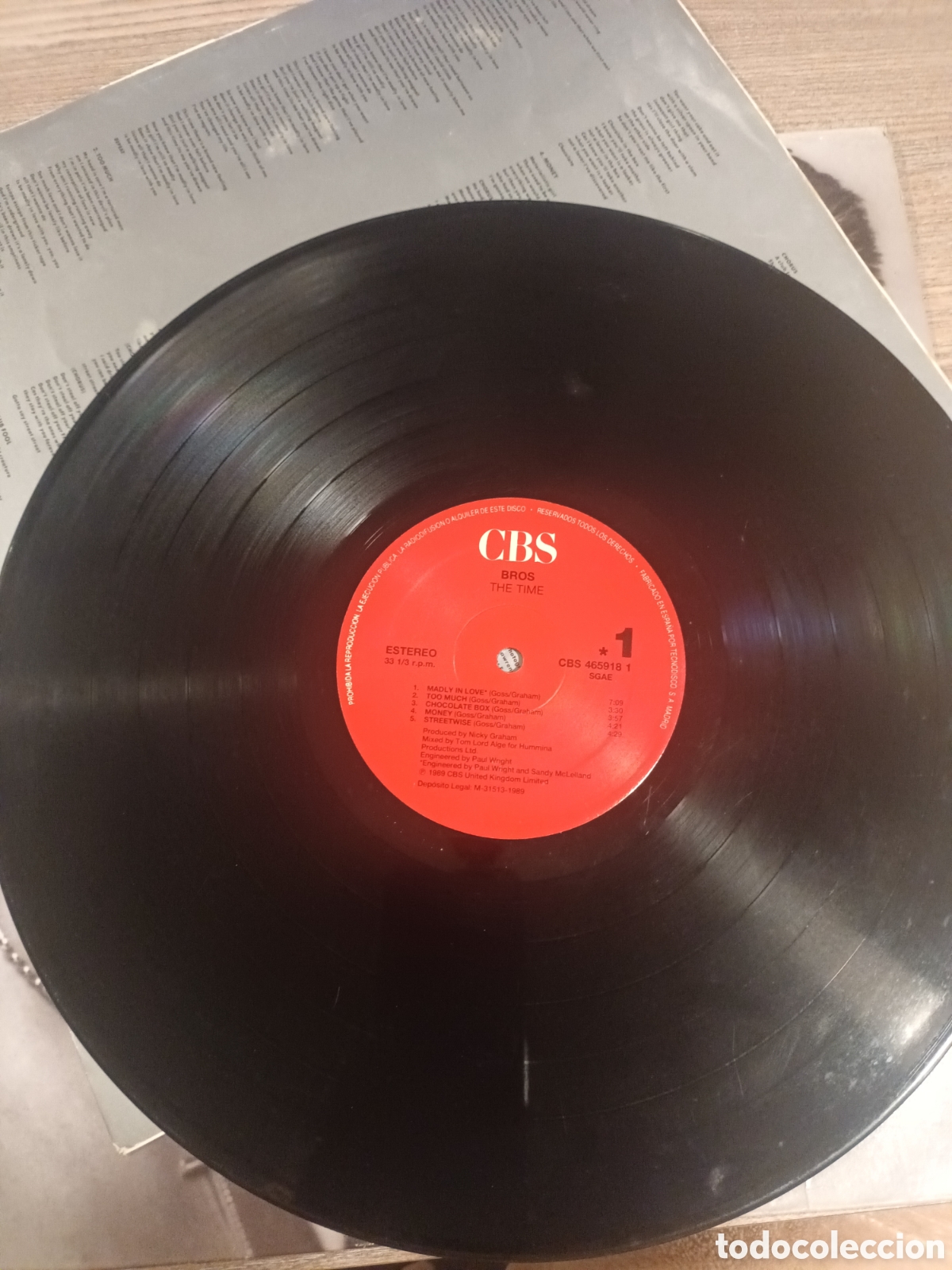 Discos de vinilo: Vinilo LP Bros - The Time - Foto 5