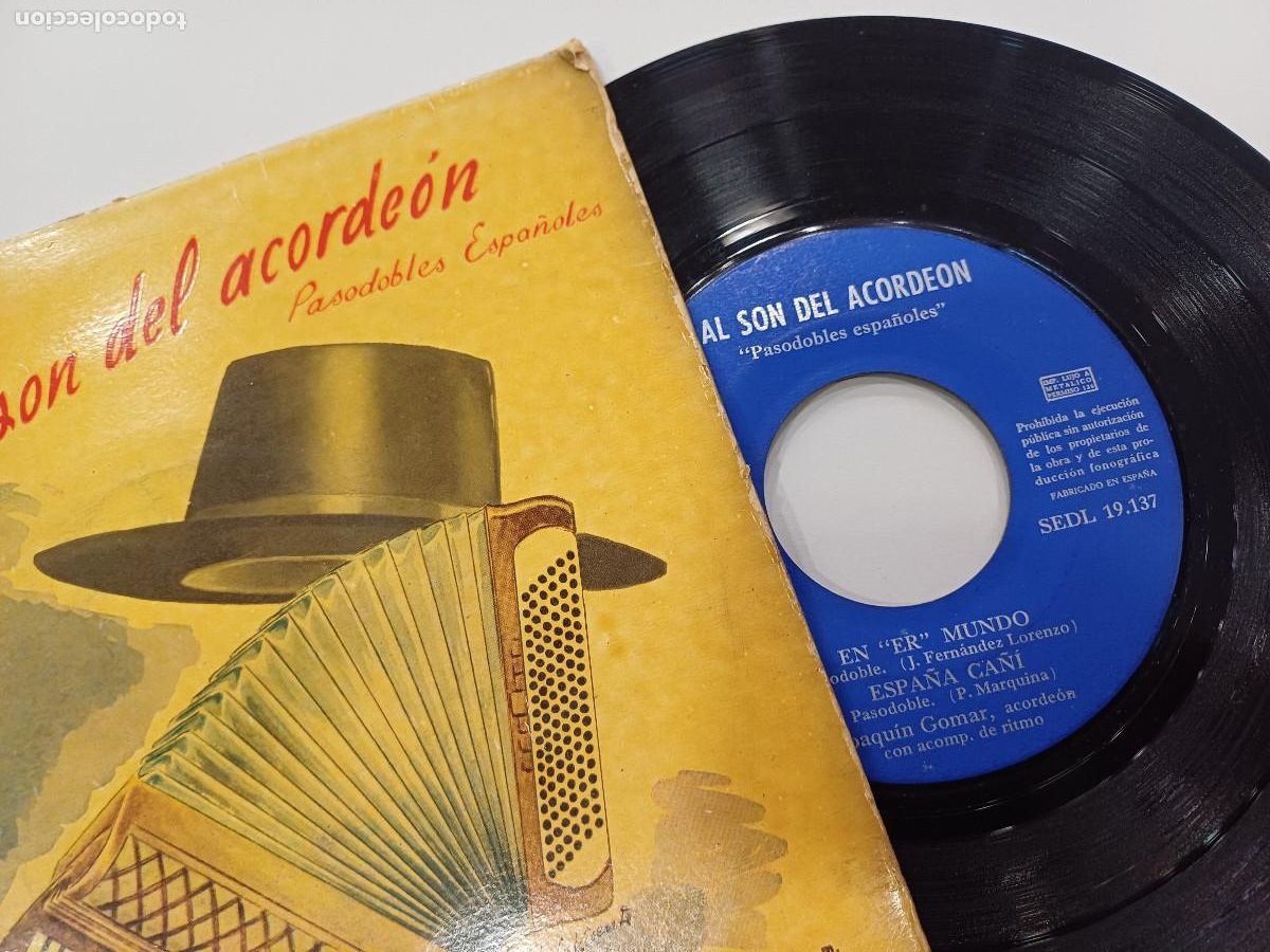 Discos de vinilo: JOAQUIN GOMAR/EN ER MUNDO/SINGLE. - Foto 2