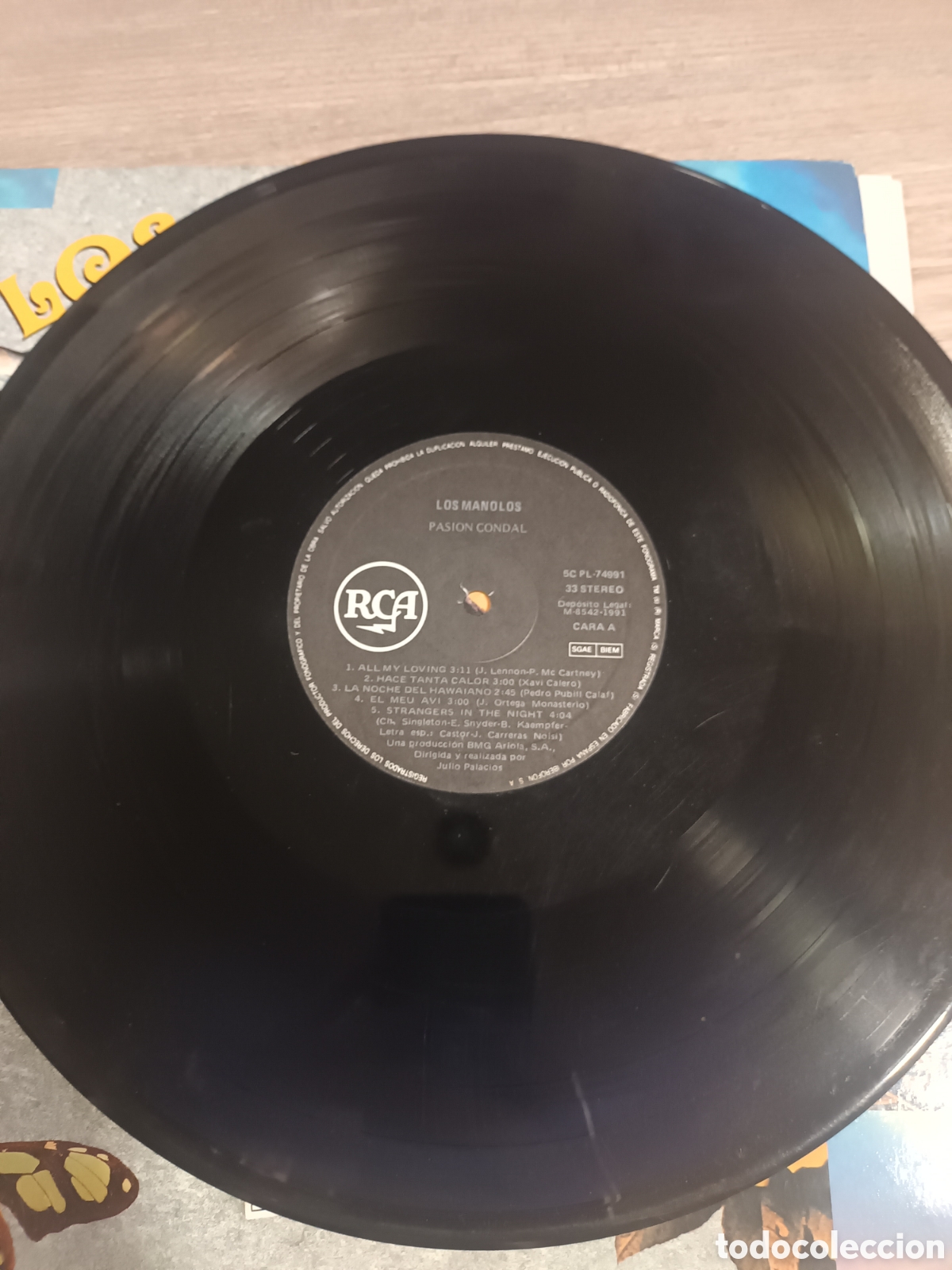 Discos de vinilo: Vinilo LP Los Manolos -Pasi&oacute;n Condal - Foto 3