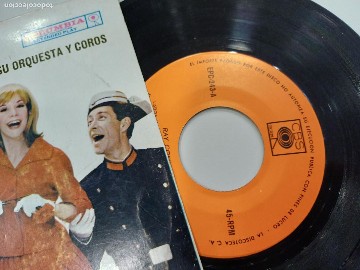 Discos de vinilo: RAY CONNIFF/LISBOA ANTIGUA/SINGLE. - Foto 2