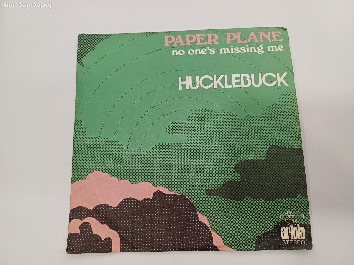 Discos de vinilo: HUCKLEBUCK/PAPER PLANE/SINGLE. - Foto 1