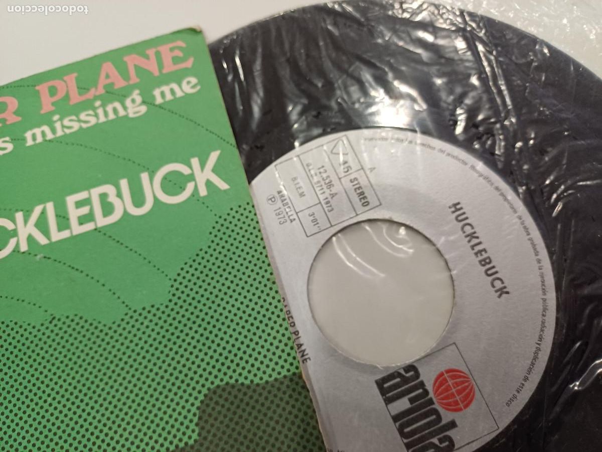 Discos de vinilo: HUCKLEBUCK/PAPER PLANE/SINGLE. - Foto 2