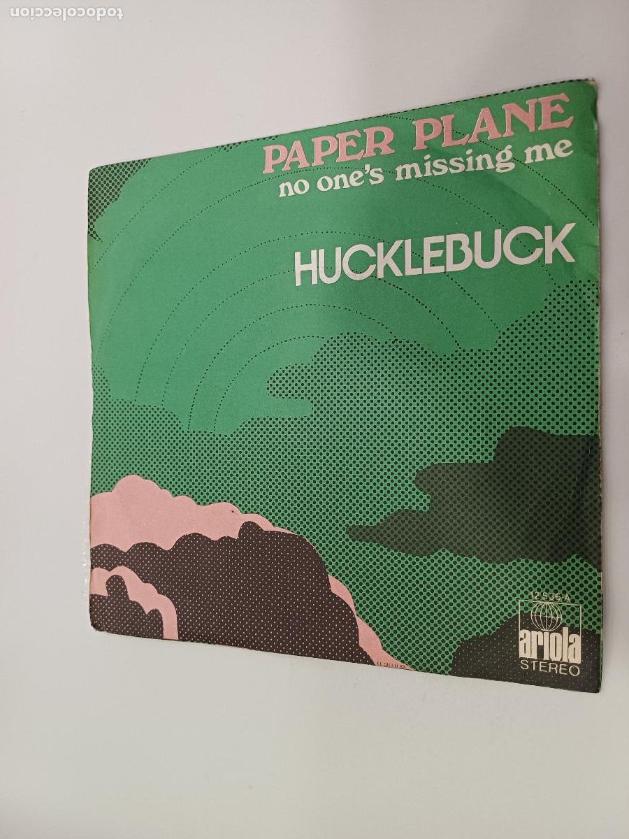 Discos de vinilo: HUCKLEBUCK/PAPER PLANE/SINGLE. - Foto 3