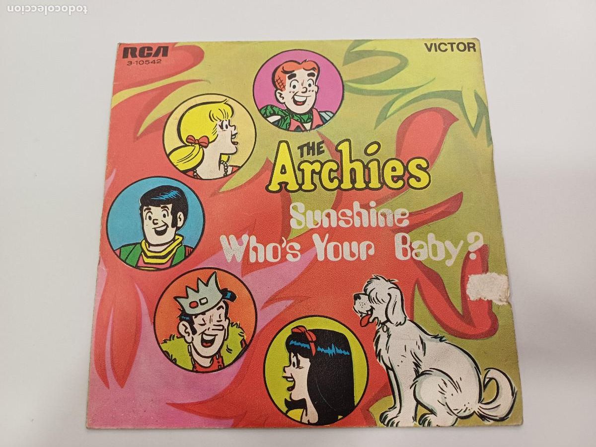 Discos de vinilo: THE ARCHIES/SUNSHINE/SINGLE. - Foto 1
