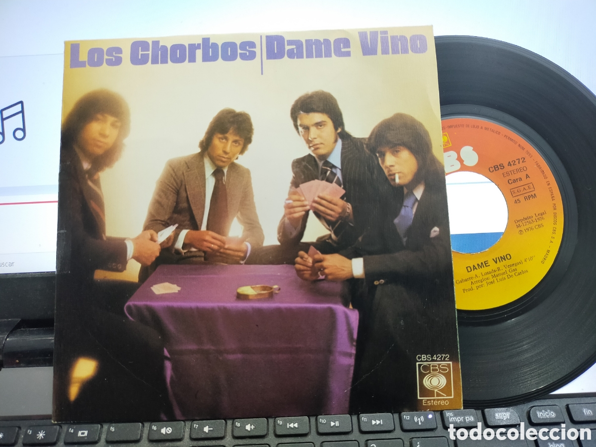 Discos de vinilo: Los chorbos single dame vino 1976 - Foto 1