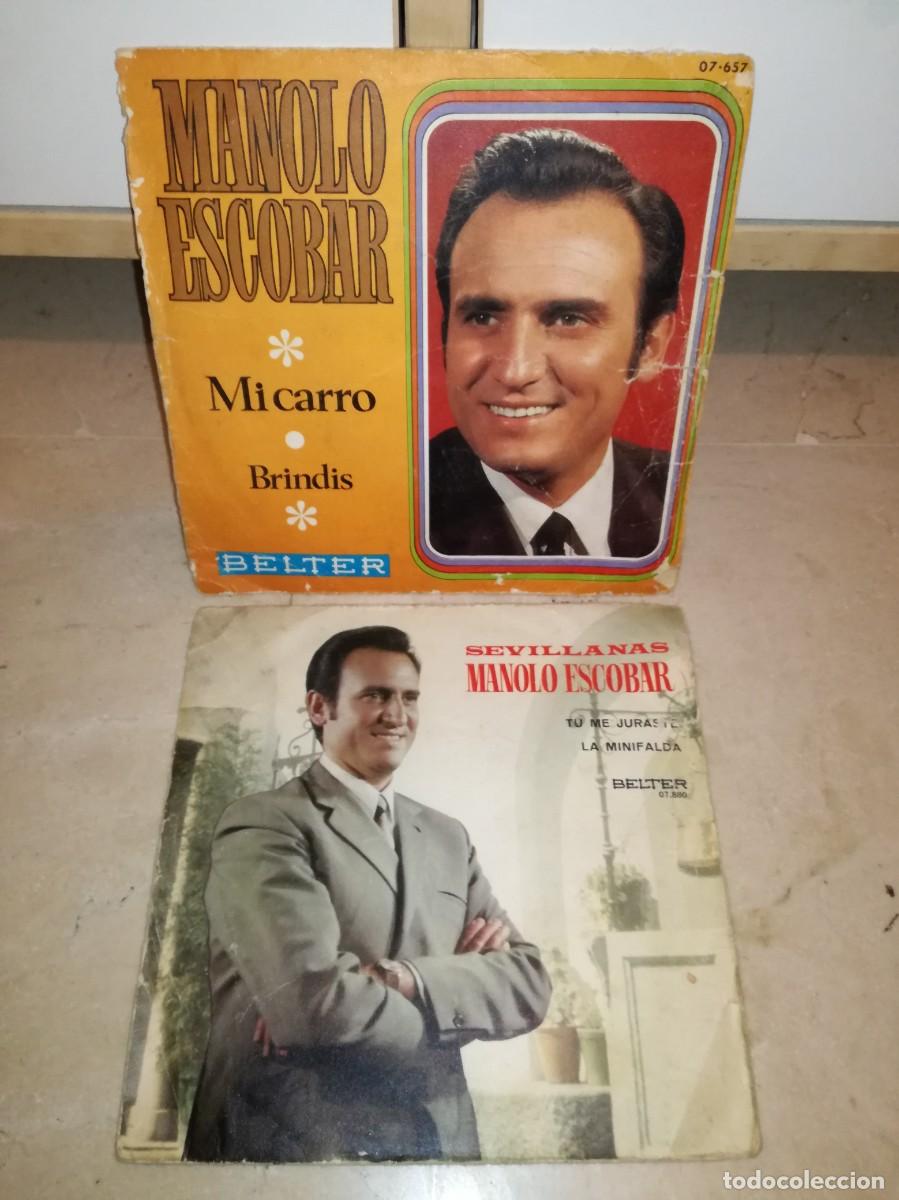 Discos de vinilo: LOTE DE 2 SINGLES DE MANOLO ESCOBAR - Foto 1
